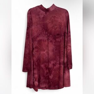 Fortuity Burgundy Long Sleeve Dress